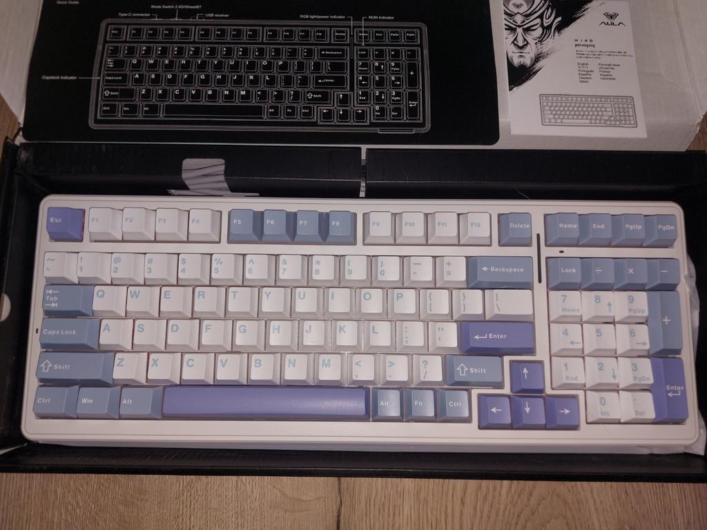 AULA F-99 Mechanisch Toetsenbord - Epomaker, Gaming toetsenbord, Nieuw, Ophalen of Verzenden, Draadloos