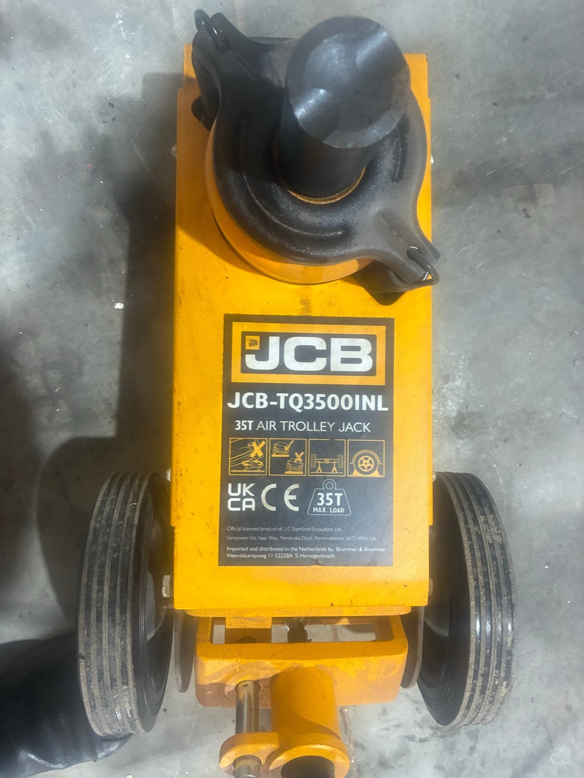 JCB TQ3500INL 35T Lucht Trolley Krik, Auto diversen, Krikken, Ophalen, Gebruikt, Pneumatisch, Garagekrik