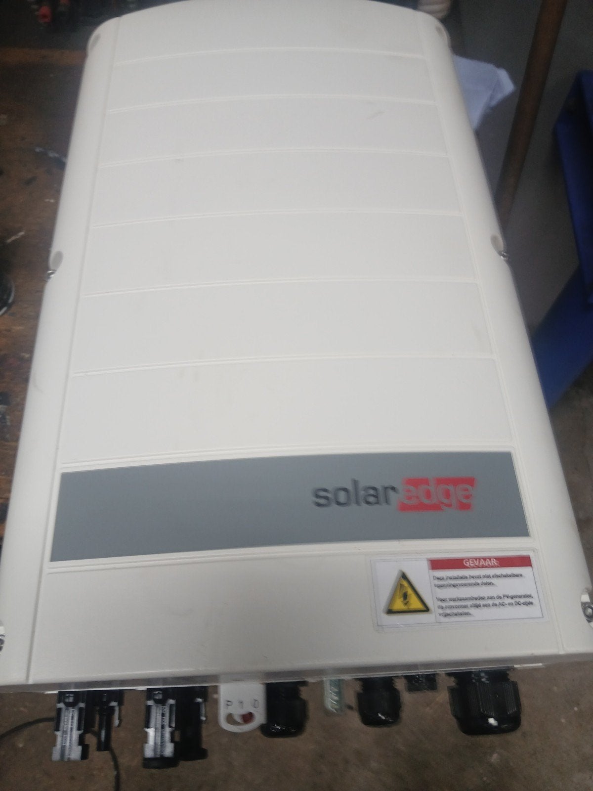 SolarEdge omvormer met optimizers, Ophalen of Verzenden, Gebruikt, Compleet systeem, 200 wattpiek of meer