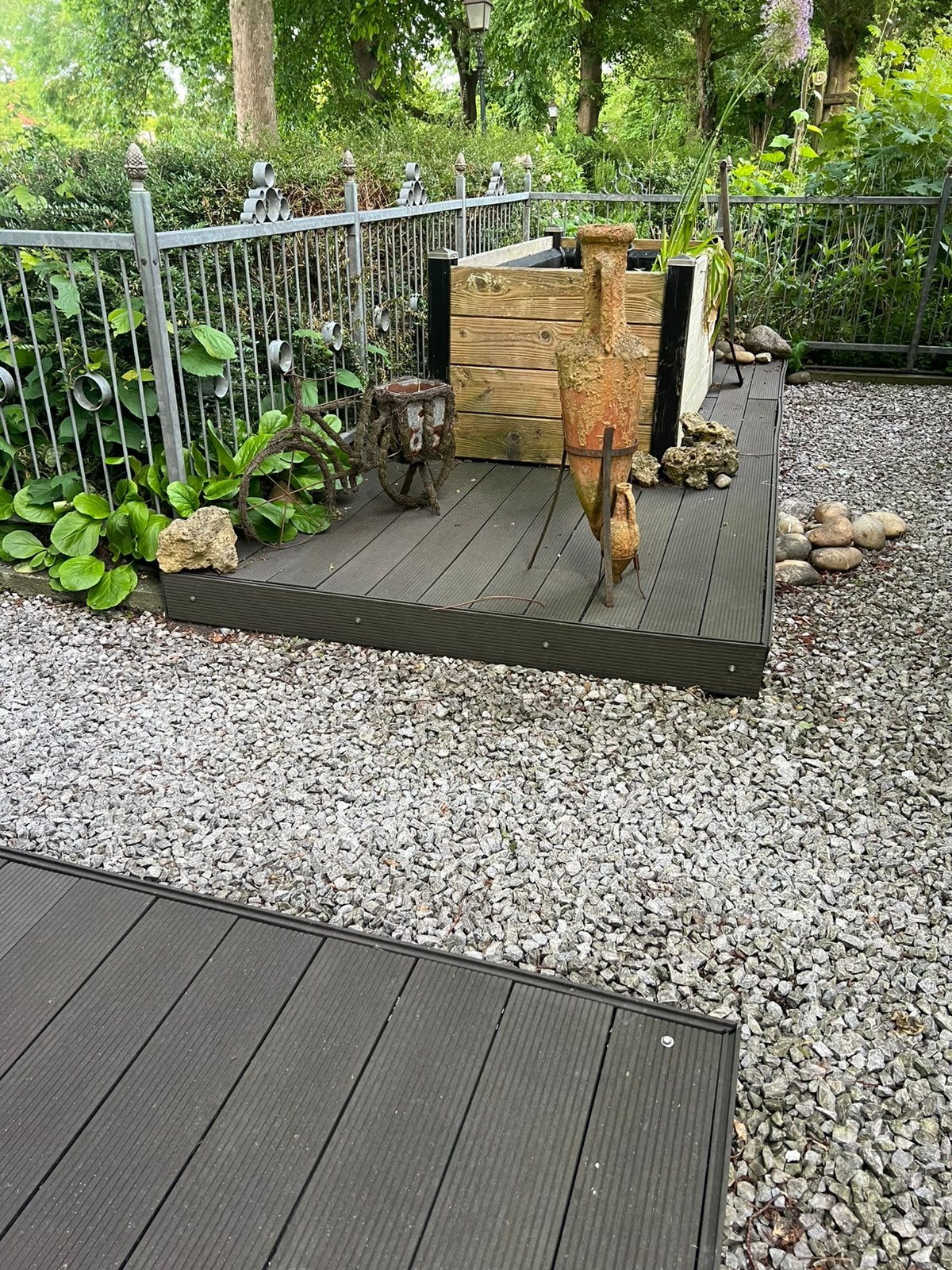 Composiet vlonderplanken voor balkon, terras etc - grijs, Ophalen, Gebruikt, Composiet