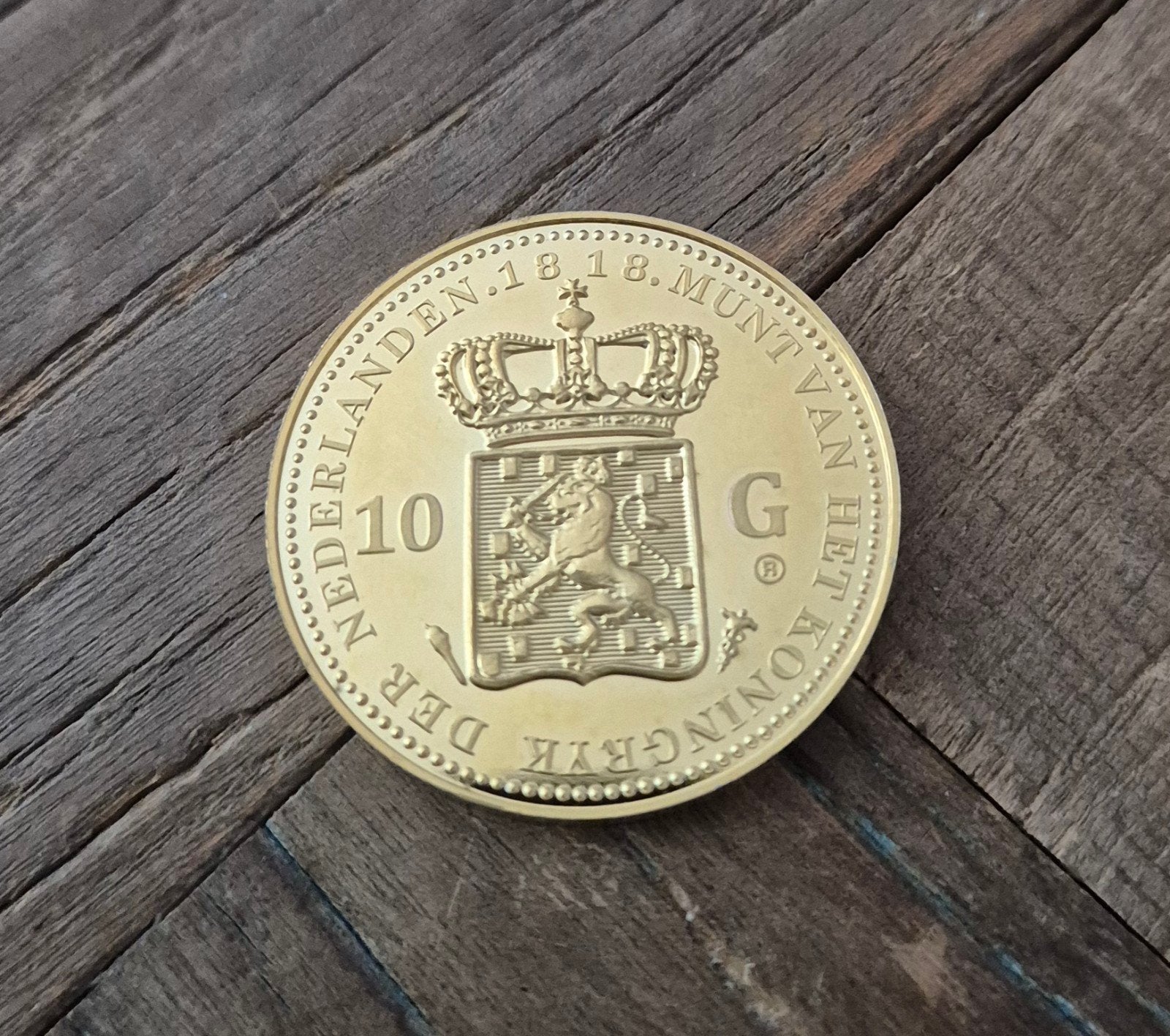 10 gulden munt 1818 van koning Willem I, Ophalen of Verzenden, Koning Willem I, Losse munt, Zilver