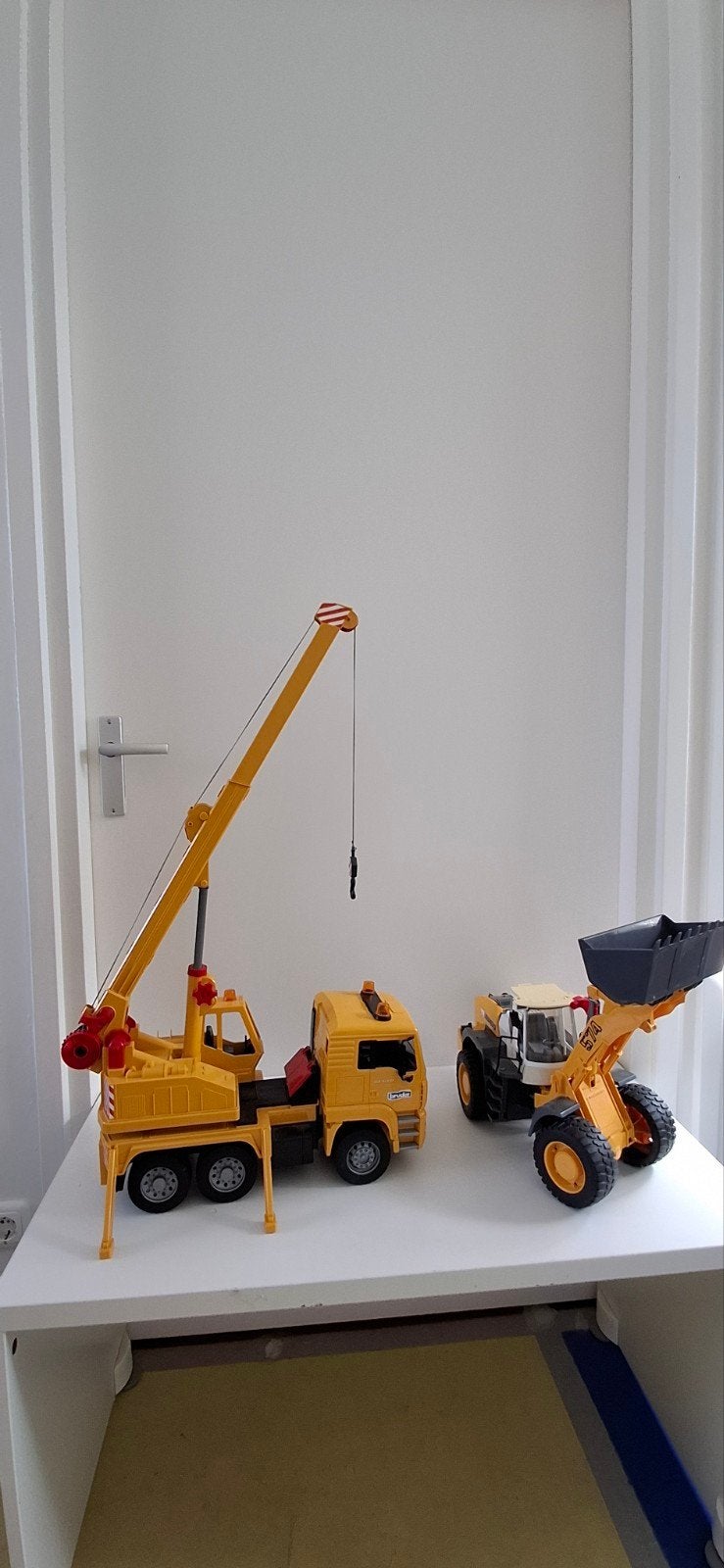 Bruder MAN Kraanwagen en Liebherr Wiellader Speelgoed, Ophalen of Verzenden, Zo goed als nieuw