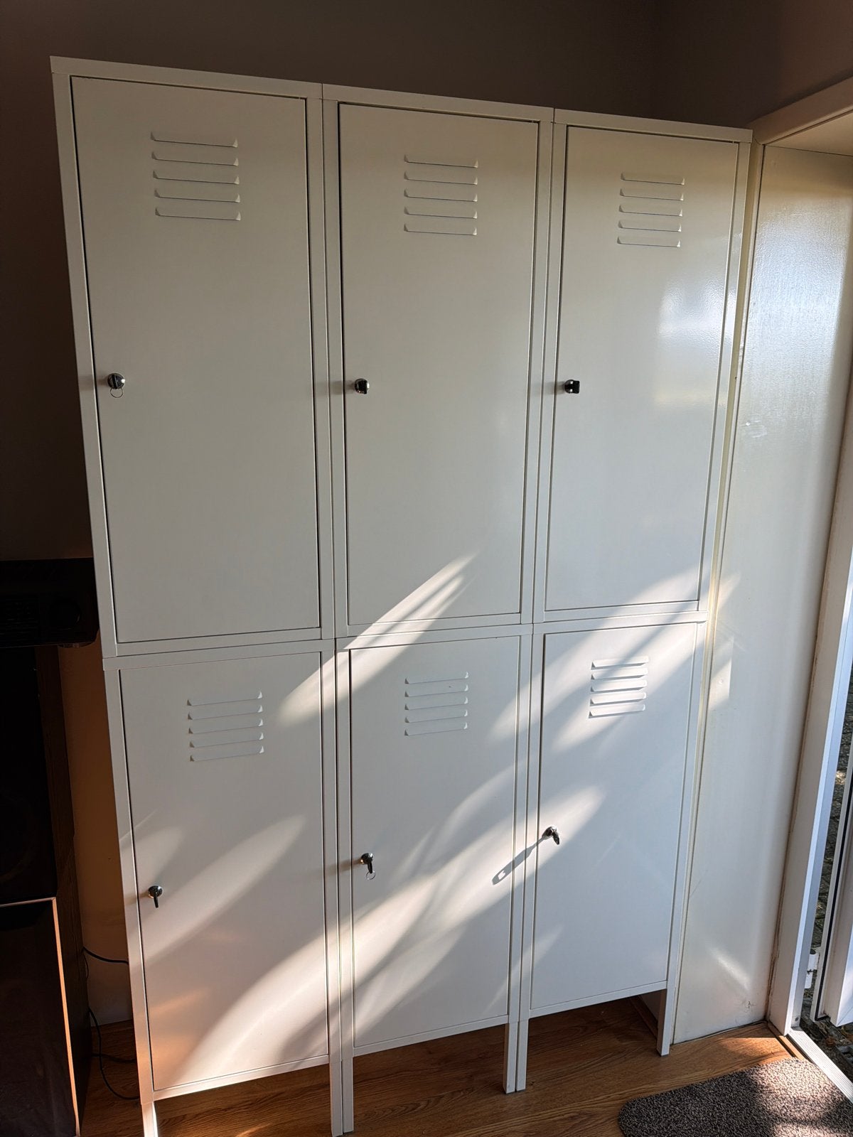 Witte metalen locker kast - 6 deuren, Huis en Inrichting, Kasten | Lockerkasten, Ophalen, Gebruikt