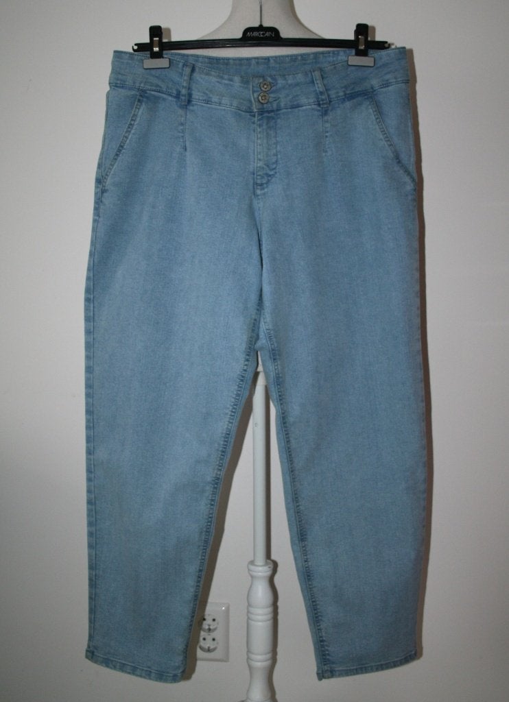 Rainbow blauw katoen jeans mt 42 44 L Nieuw, Kleding | Dames, Spijkerbroeken en Jeans, Rainbow, Nieuw, W33 - W36 (confectie 42/44)