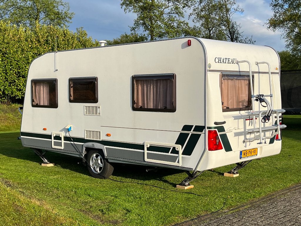 Chateau Cantara 490 mover nieuwe inflatablevoortent+inboedel, Caravans en Kamperen, Schokbreker, Chateau, Rondzit, Particulier