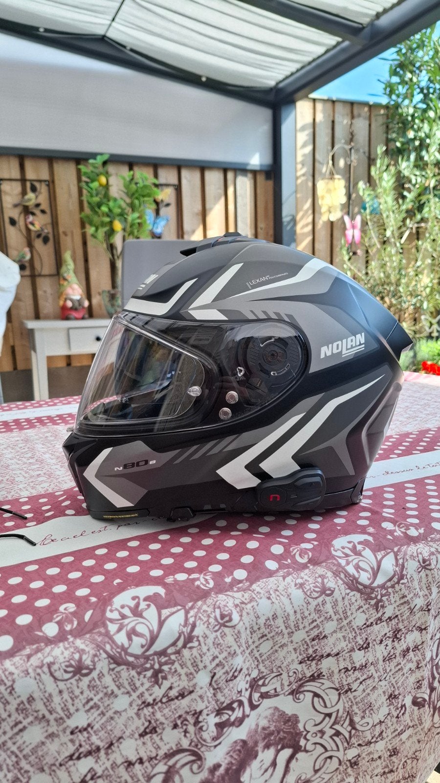 Nolan N80-8 met B602 Ncom Nieuw Zwart / Grijs Maat 60, Motoren, Heren, Nolan, Ophalen of Verzenden, Nieuw zonder kaartje
