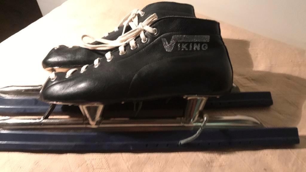 K125 Viking Halfhoge Noren maat 41 geslepen., Sport en Fitness, Schaatsen, Viking, Gebruikt, -, -
