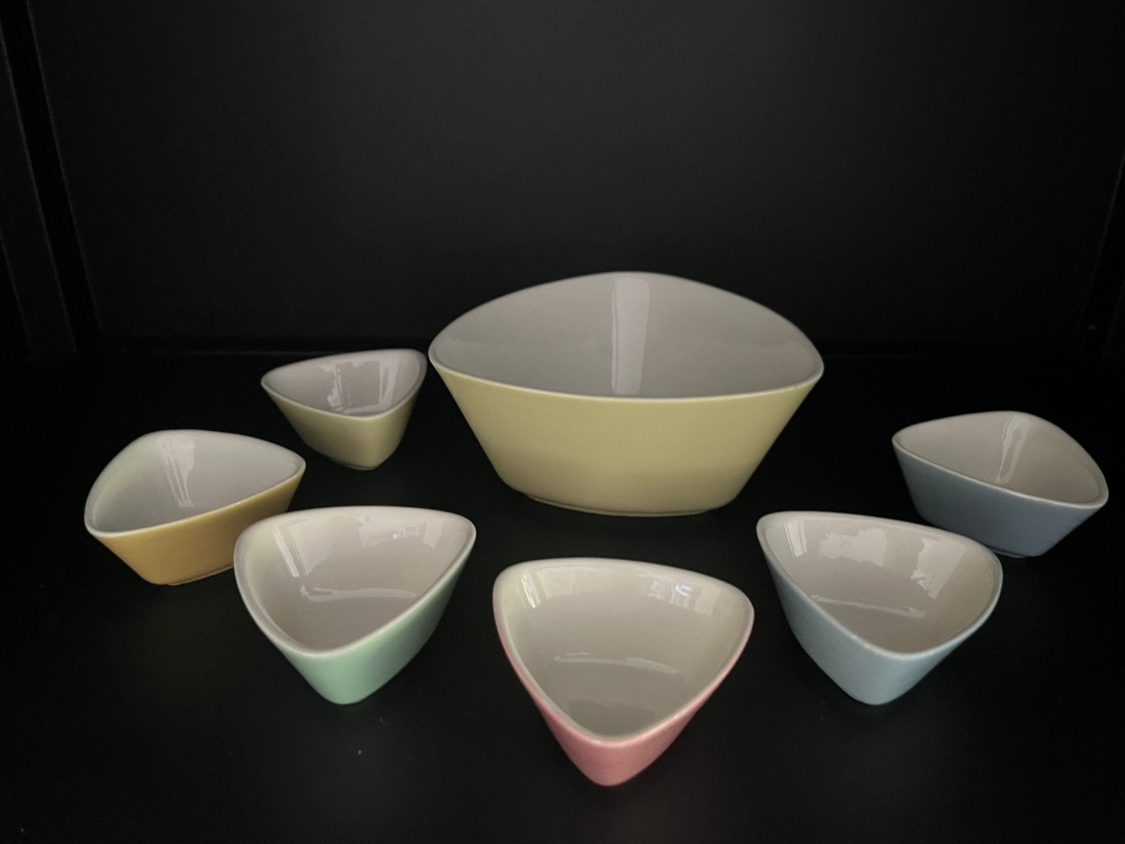 Pastel Regout Pinda setje., Ophalen of Verzenden