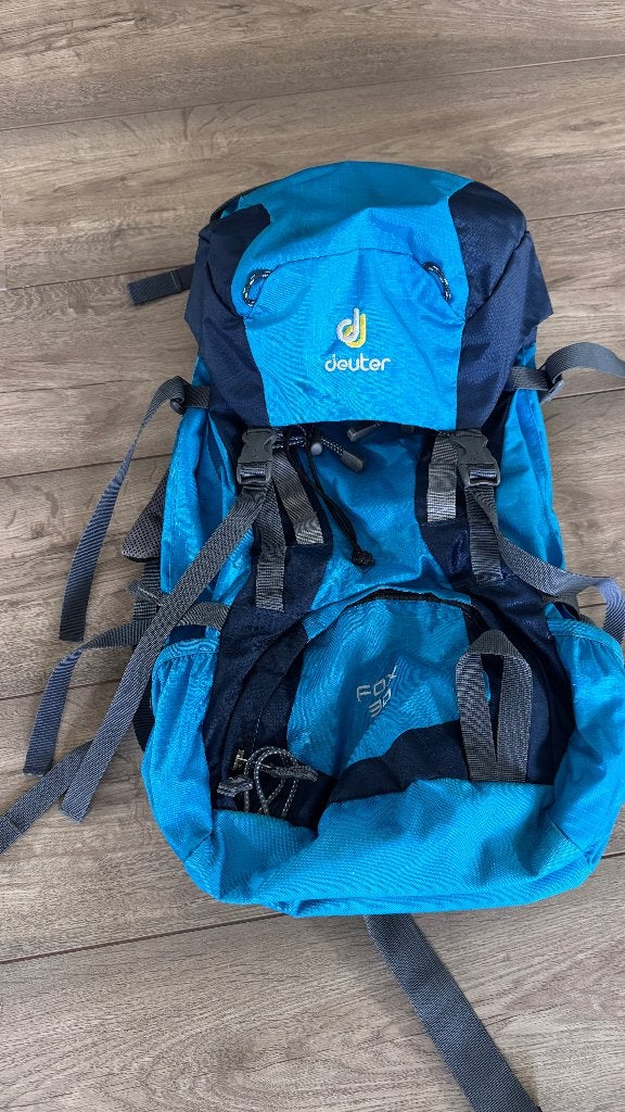 In zeer nette staat: blauwe Deuter Fox 30 junior rugzak, Overige merken, 40 cm of meer, Minder dan 30 cm, Ophalen of Verzenden