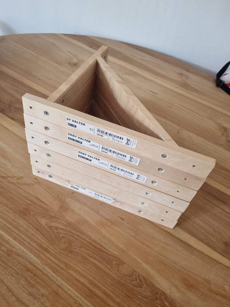 6 plankdragers Ekby Valter Ikea 31x27,5cm, Ophalen of Verzenden, Nieuw
