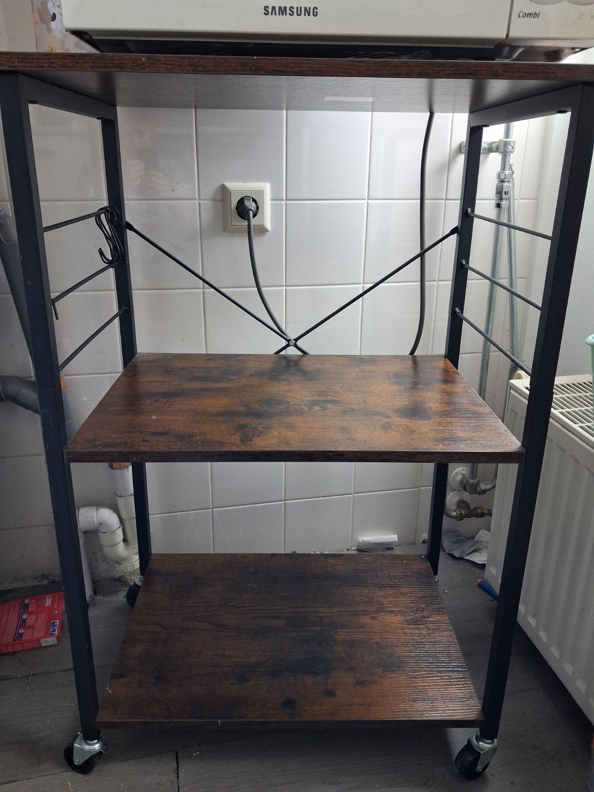 trolley voor de keuken, Ophalen, Hout, Keukentrolley, Zo goed als nieuw