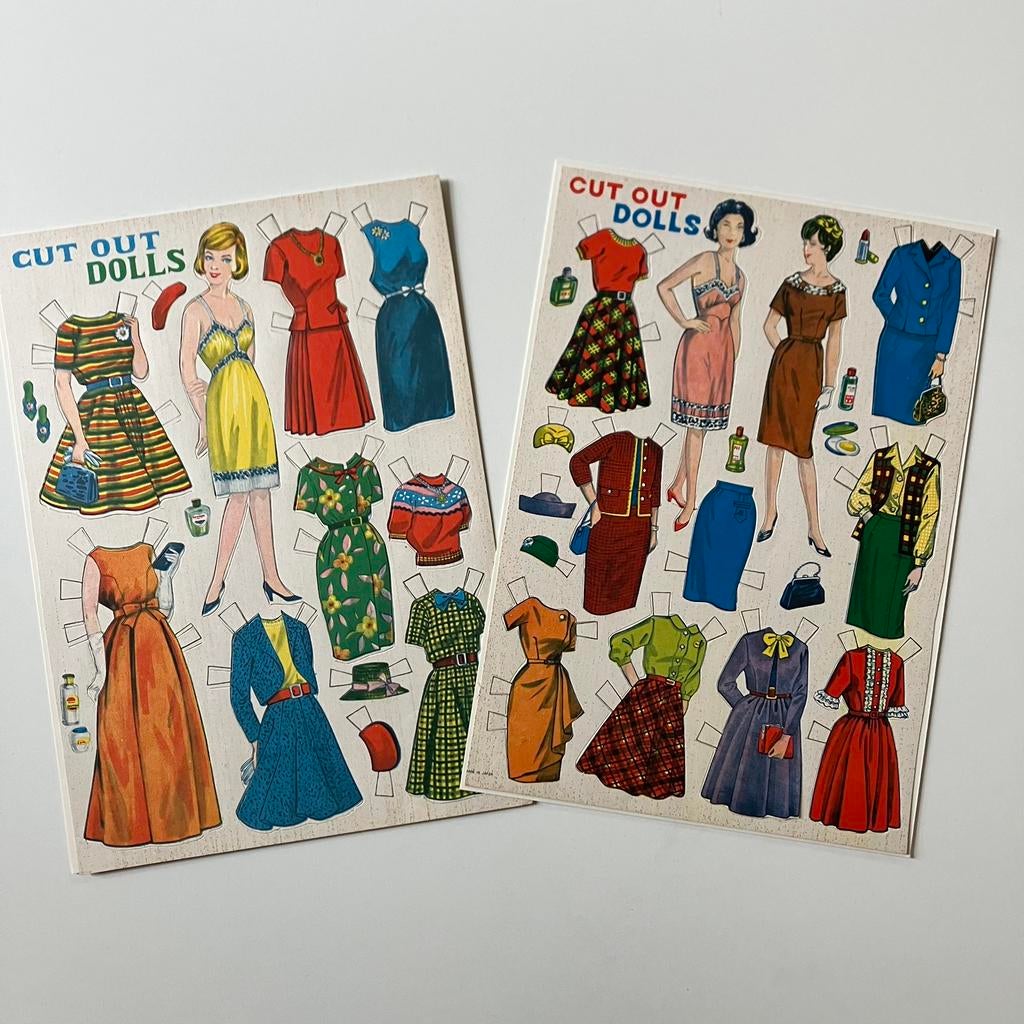 Cut out dolls jaren vijftig compleet origineel, Antiek en Kunst, Ophalen of Verzenden