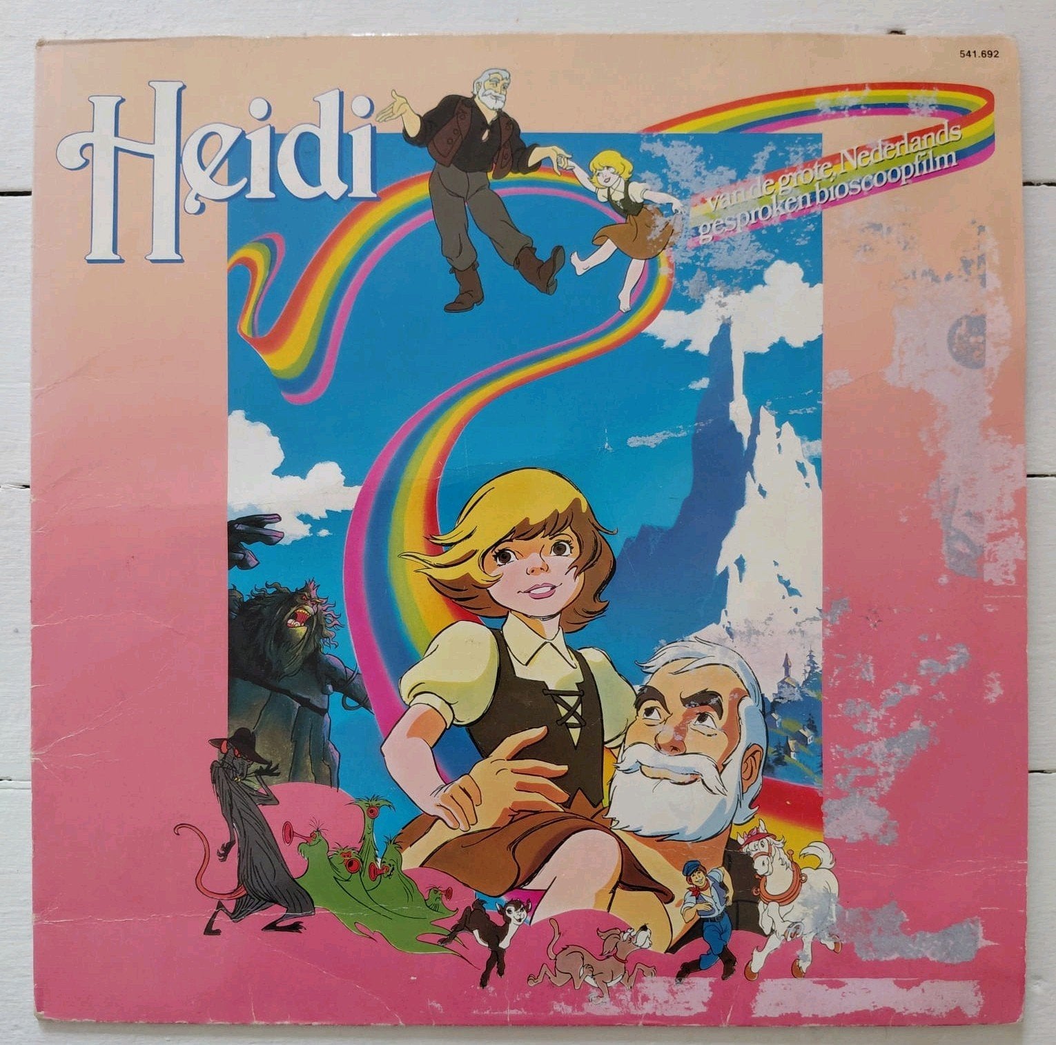 Heidi LP van de populaire Nederlandse gesproken bioscoopfilm, Cd's en Dvd's, Vinyl | Kinderen en Jeugd, LP, Gebruikt, Ophalen of Verzenden