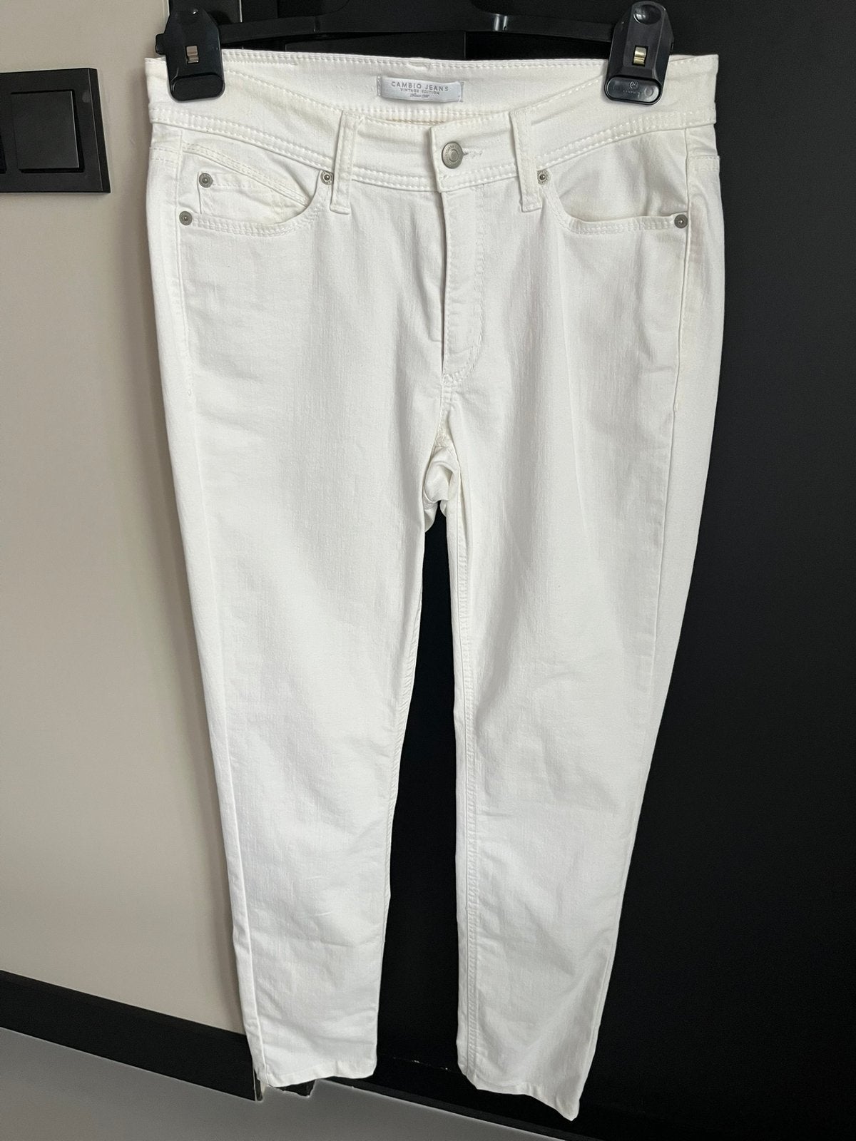 Nieuwstaat! Cambio skinny stretch jeans wit mt 38, Maat 38/40 (M), Wit, Ophalen of Verzenden, Zo goed als nieuw