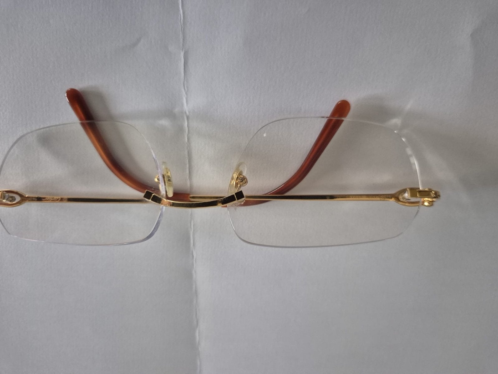 Cartier Santos brilmontuur - Zo goed als nieuw, Overige merken, Overige kleuren, Ophalen of Verzenden, Zo goed als nieuw