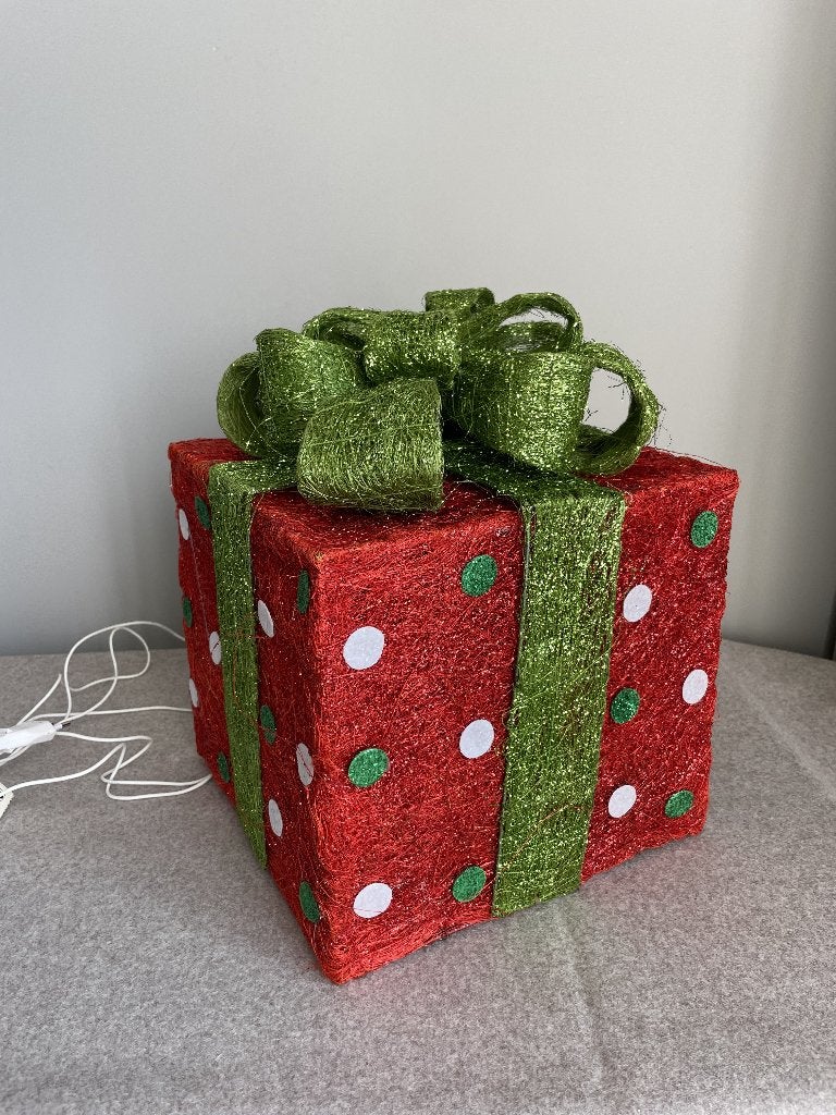 Kerst - decoratief kado met verlichting, Ophalen of Verzenden, Zo goed als nieuw