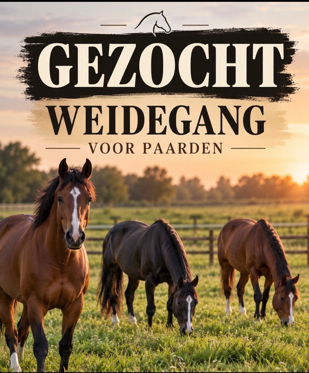 Gezocht weide / pacht voor paarden, Weidegang, 4 paarden of pony's of meer