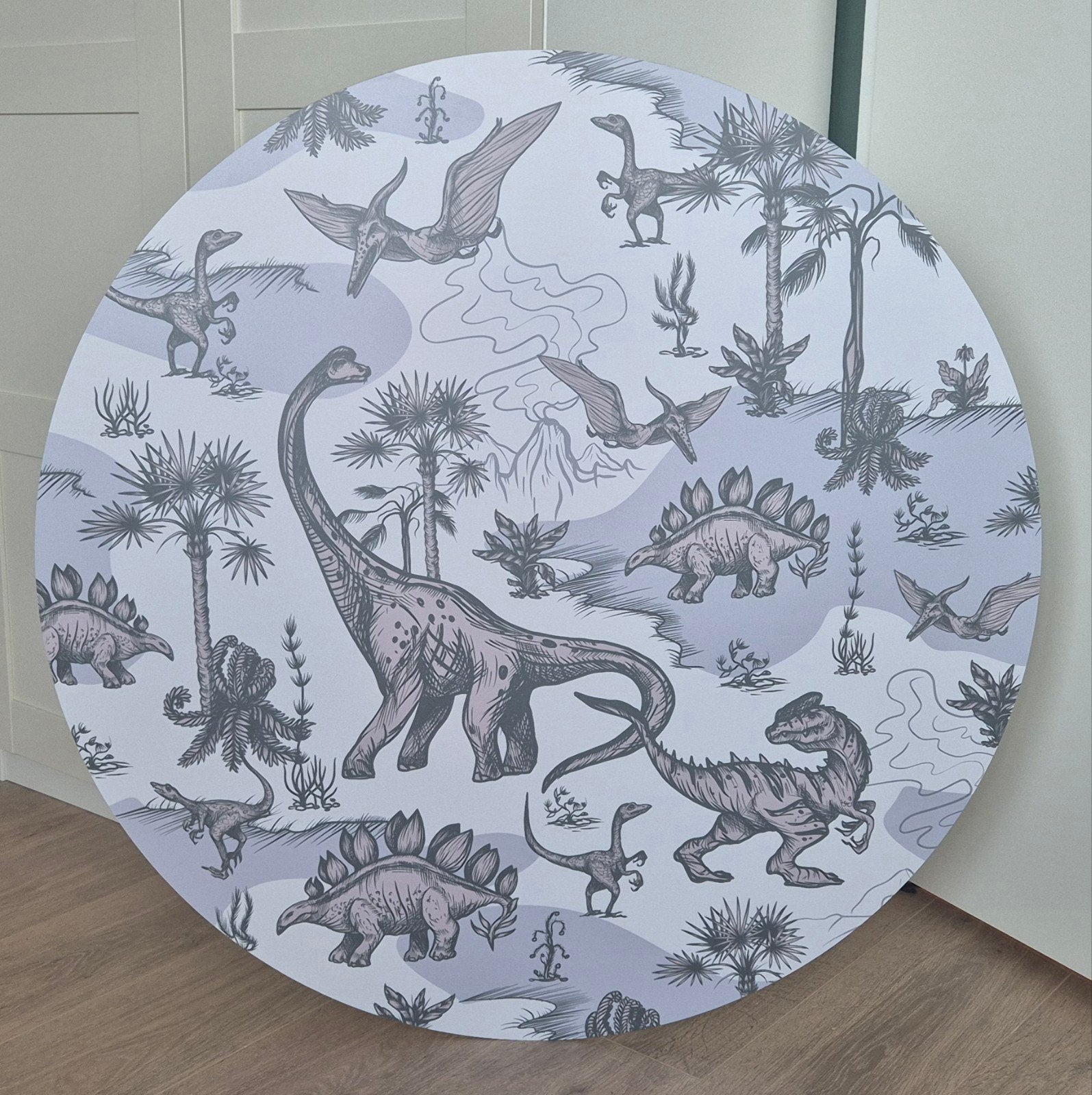 Dinosaurus dinosauriërs dino forex muurcirkel 100cm, Ophalen, Wanddecoratie