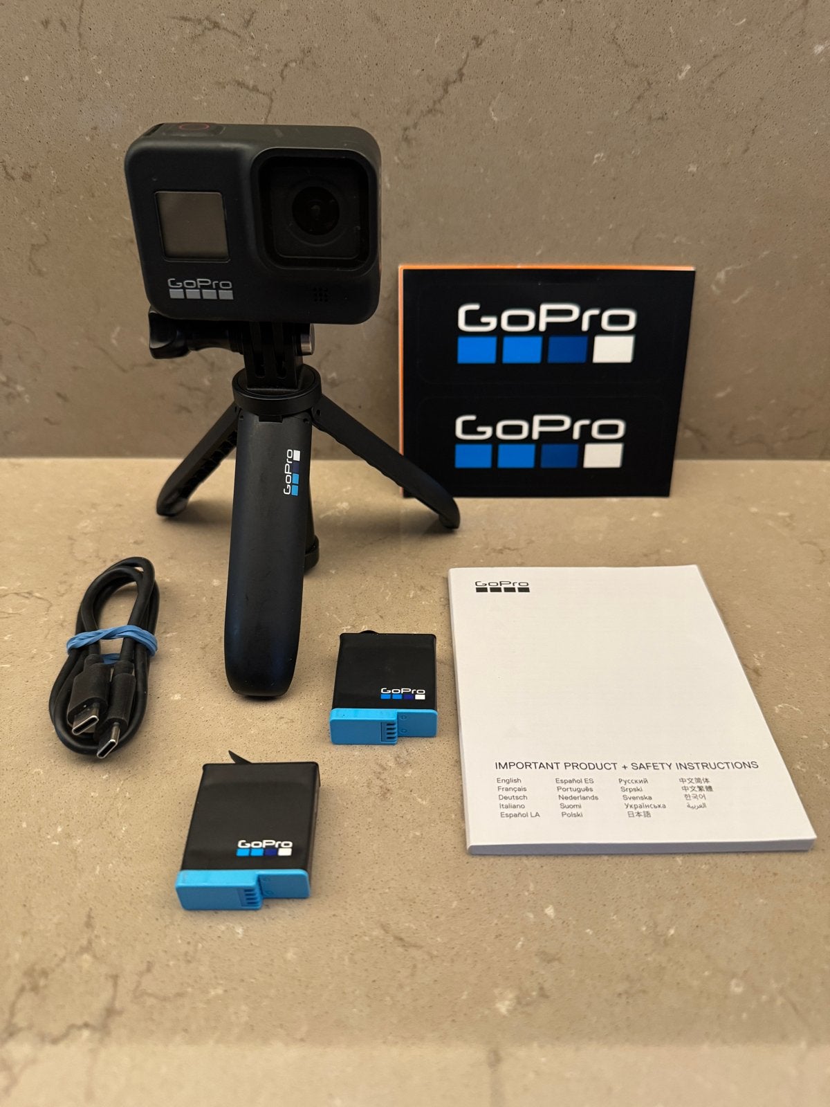 GoPro Hero 8 Black in nette staat met accessoires, Ophalen of Verzenden, Zo goed als nieuw, GoPro