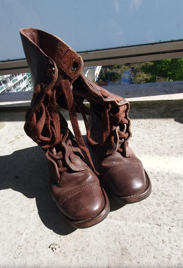 Legerkistjes oud model mt. 44, Ophalen of Verzenden, Landmacht, Nederland, Kleding of Schoenen
