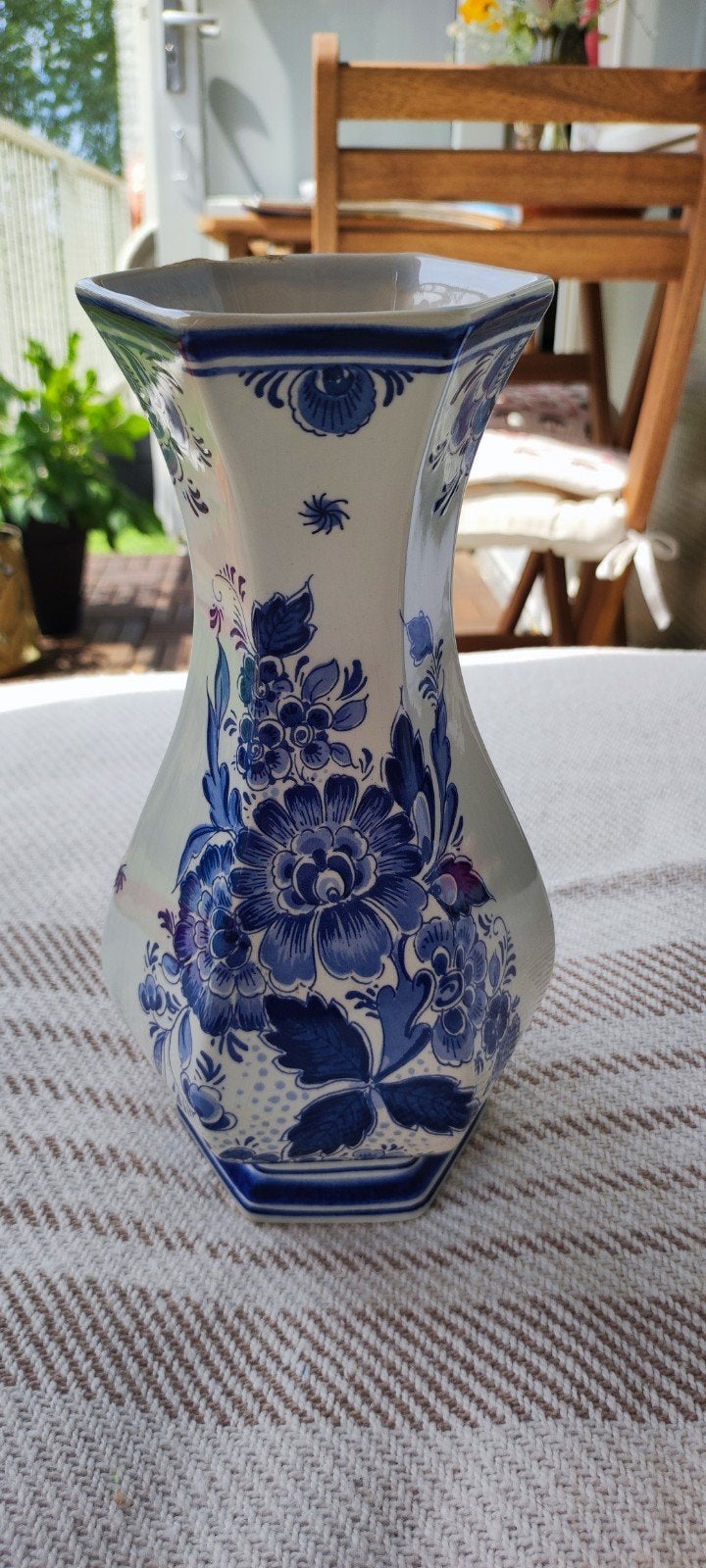 Delfts Blauwe Vaas - Handwerk Holland, Ophalen of Verzenden
