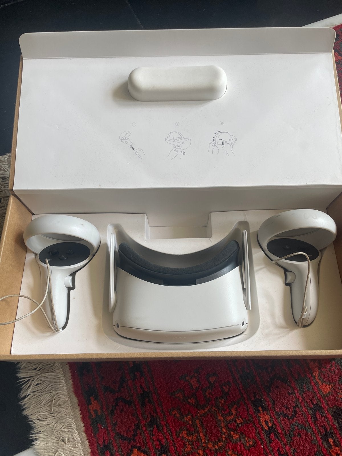 Oculus Quest 2 VR-bril (exclusief lader en accessoires), Ophalen of Verzenden, Gebruikt, VR-bril, Overige platformen