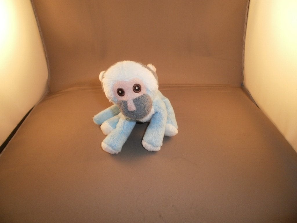 apenheul aap/aapje blauw wit bruin en huidkleurig masker en, Overige merken, Overige karakters, Nieuw, Wasbaar