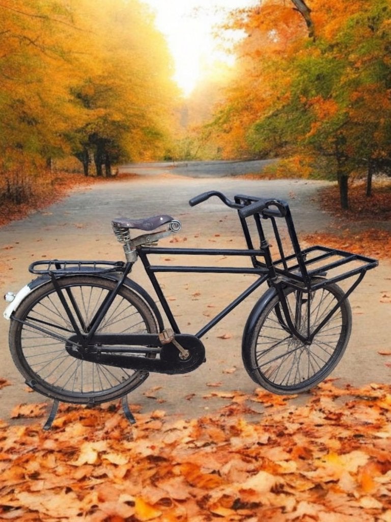 0ldtimer transportfiets, bakkersfiets, reclamefiets van Empo, Ophalen, Terugtraprem, Empo, Jaren '50