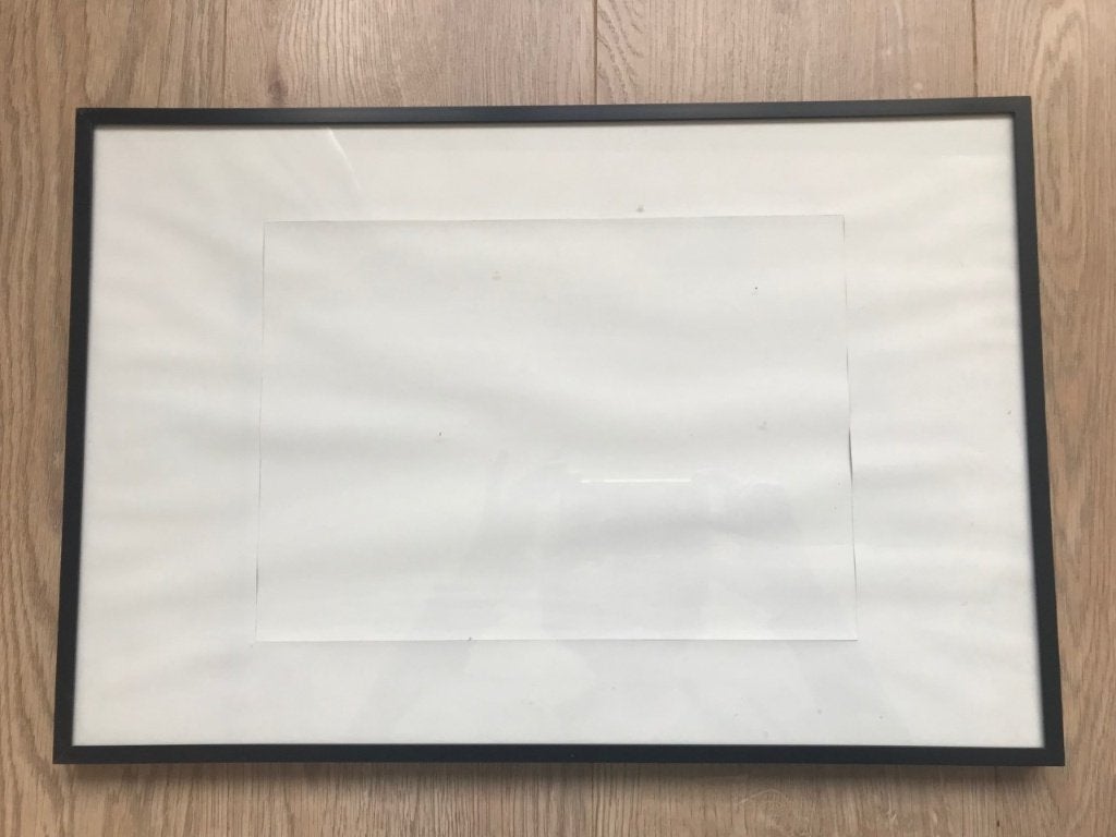 Fotolijst 45 x 30 cm (zwart), Ophalen, Zo goed als nieuw