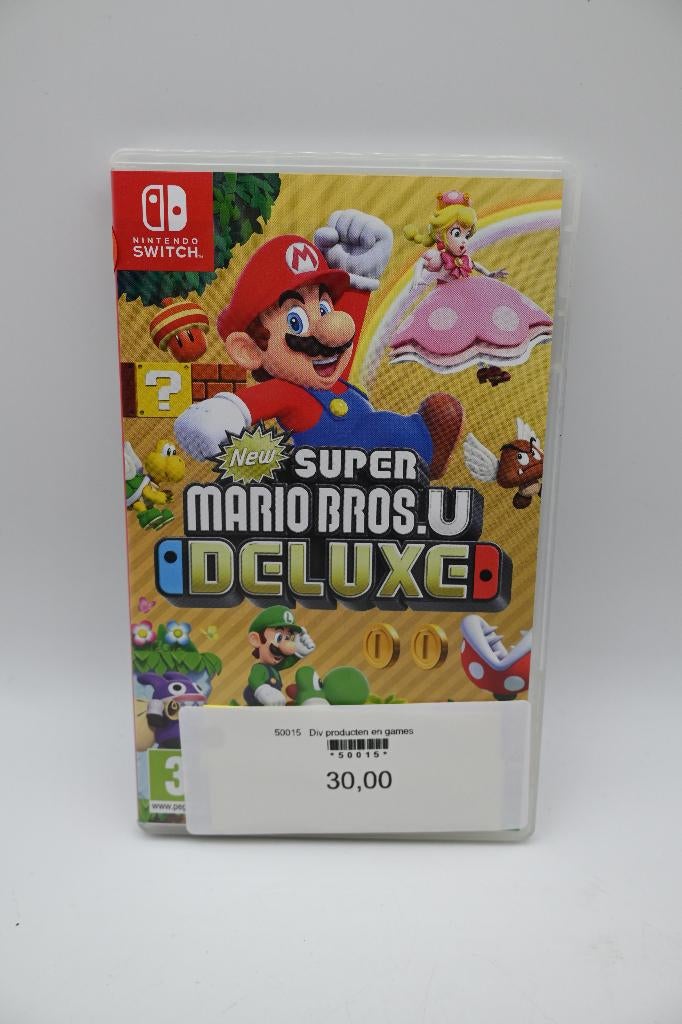 Switch New Super Mario U Deluxe, 1 speler, Ophalen of Verzenden, Zo goed als nieuw, X