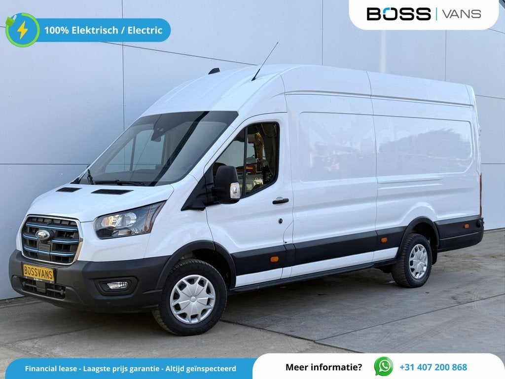 Ford E-Transit 68kWh 184PK L4H3 317km WLTP 95.3% (SOH) BEV S, Auto's, Automaat, Achterwielaandrijving, Gebruikt, 2703 kg
