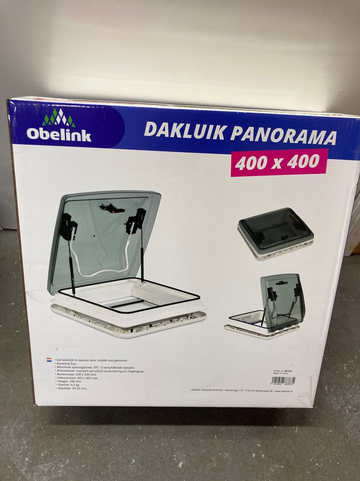Nieuw! Dakluik panorama 400x400, Ophalen of Verzenden, Nieuw
