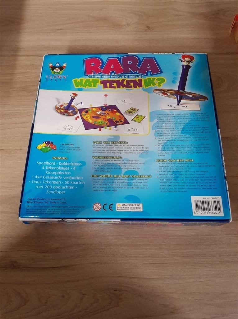 rara wat teken ik - s4432, Hobby en Vrije tijd, Gezelschapsspellen | Bordspellen, Verzenden, Zo goed als nieuw