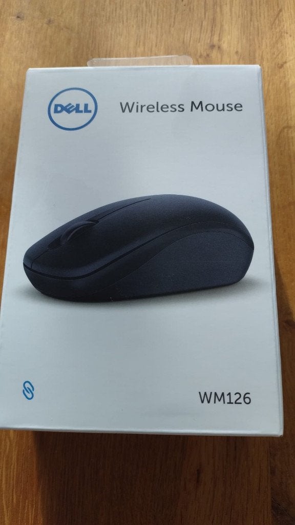 DELL muis WM126 draadloos zwart, Computers en Software, Muizen, Muis, Ophalen of Verzenden, Zo goed als nieuw, Draadloos