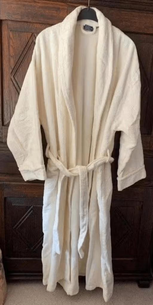 Lange creme - roomkleurige badjas, peignoir; L; JMA; NIEUW, Kleding | Dames, Ophalen of Verzenden, Nieuw, Maat 42/44 (L), Beige