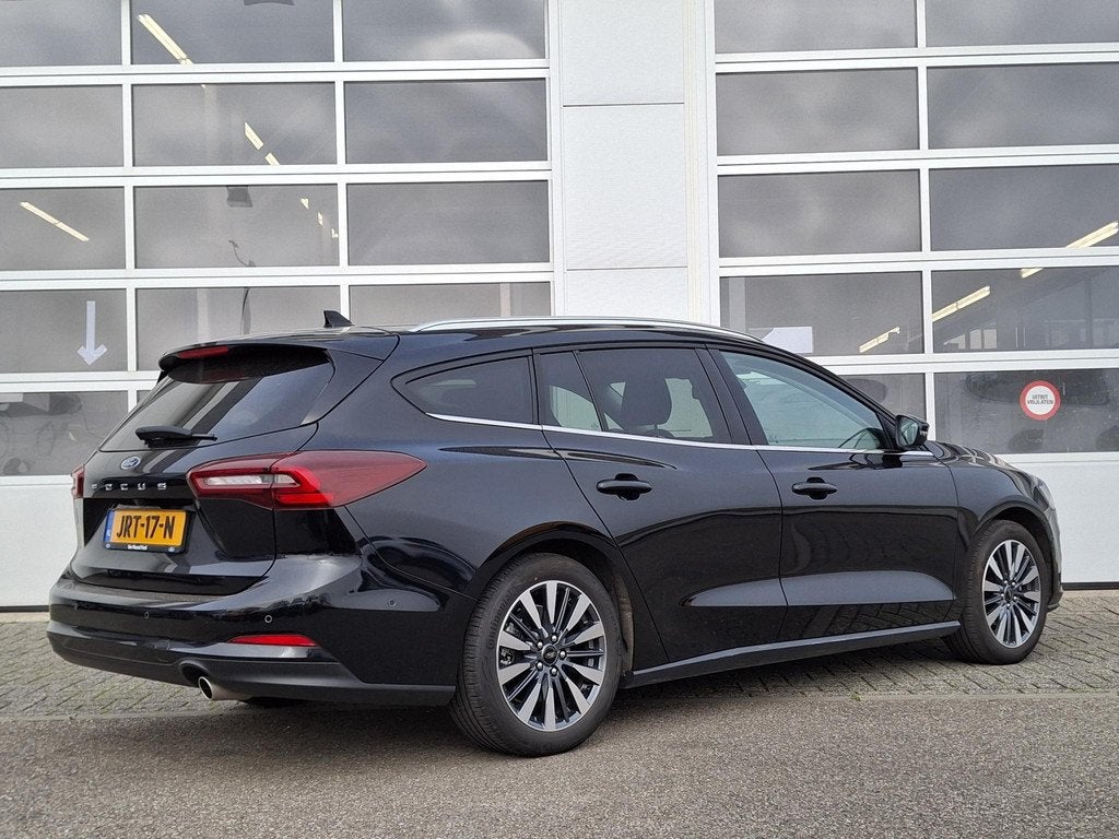 Ford Focus Wagon 1.0 EcoBoost Hybrid Titanium X | AGR | Appl, 12 maanden, Gebruikt, Zwart, Origineel Nederlands