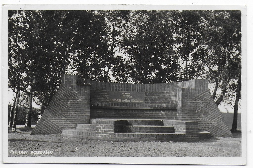uitspanning Posbank ansichtkaart B7409 uit 1959, Verzamelen, Ansichtkaarten | Nederland, Ophalen of Verzenden, 1940 tot 1960, Gelopen
