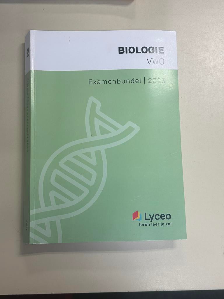 Examenbundel Biologie VWO, Ophalen of Verzenden