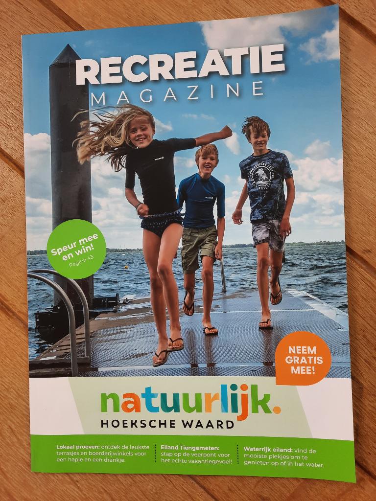 Recreatie Magazine Natuurlijk Hoekse Waard, Ophalen of Verzenden, Europa, Reisgids of -boek, Overige merken
