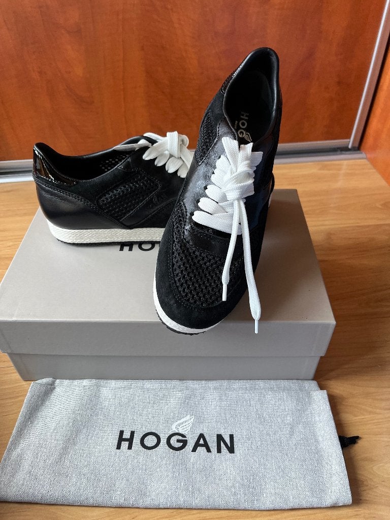 Hogan nieuwe zwarte sneakers met gratis verzending, Verzenden, Zwart, Nieuw, Sneakers of Gympen