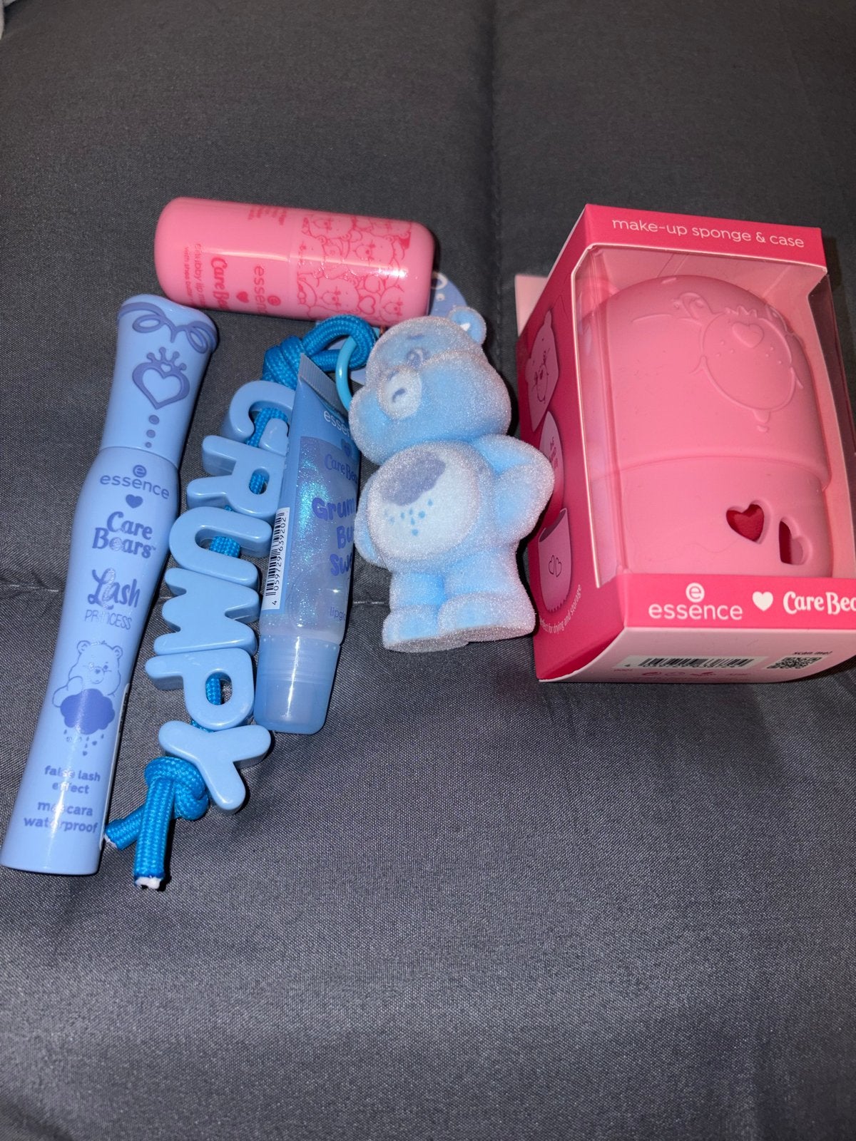Care Bears make-up set: mascara, lipgloss, spons & meer, Nieuw, Make-up, Verzenden, Blauw