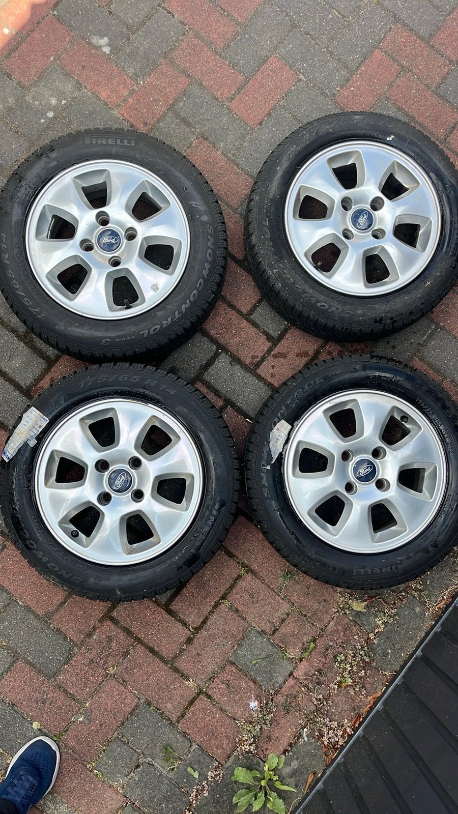 Ford 14 inch lichtmetalen velgen, Auto-onderdelen, Banden en Velgen, Ophalen, 14 inch, Gebruikt, 175 mm