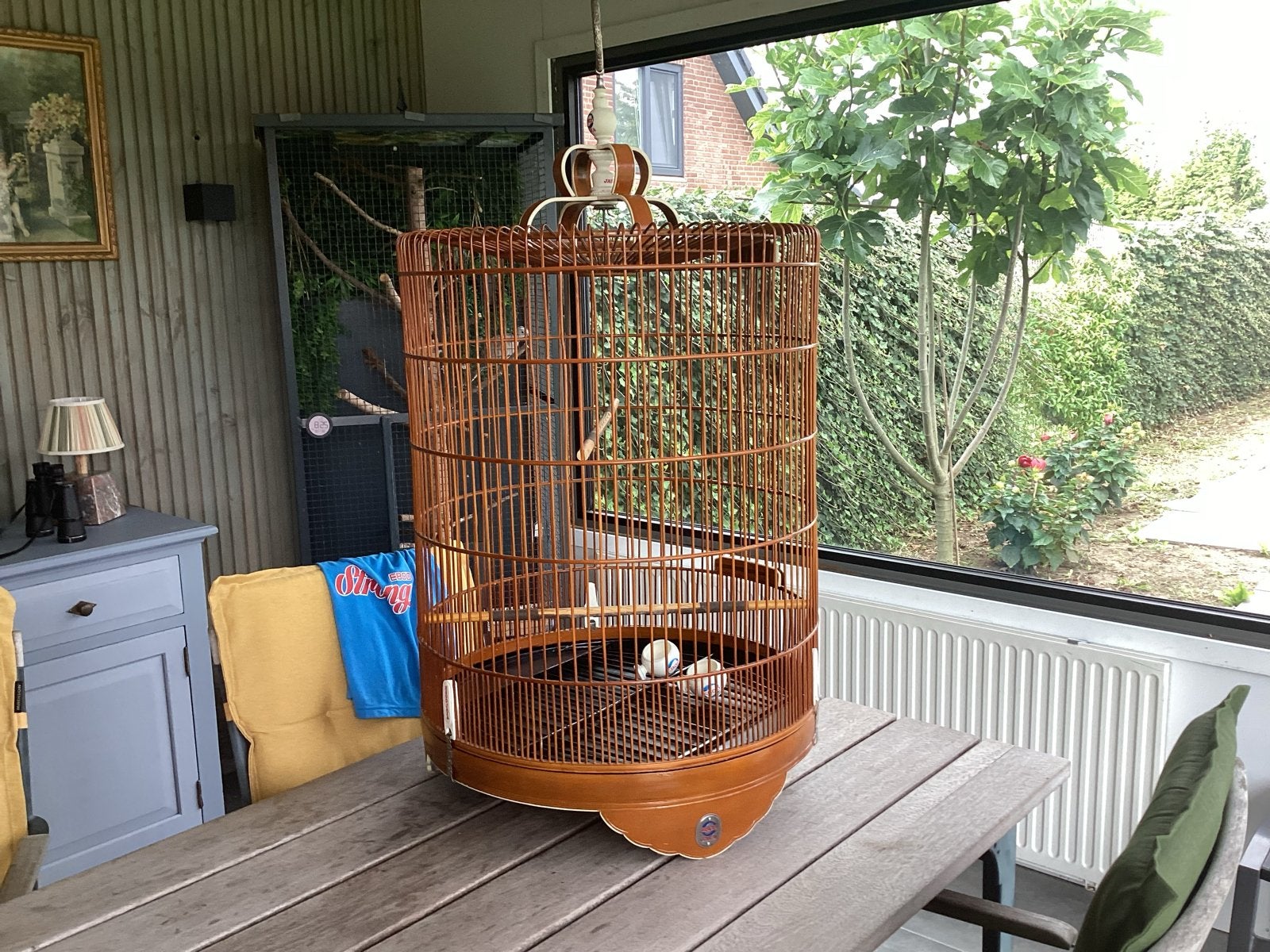 Indonesische vogelkooi, schama lijsterkooi, Ophalen
