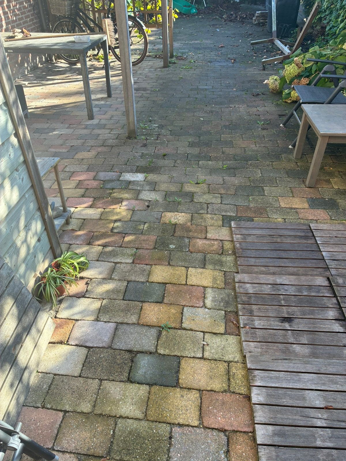 Klinkers gebruikt ongeveer 80m2 gratis, Ophalen, Gebruikt, Klinkers, 10 m² of meer
