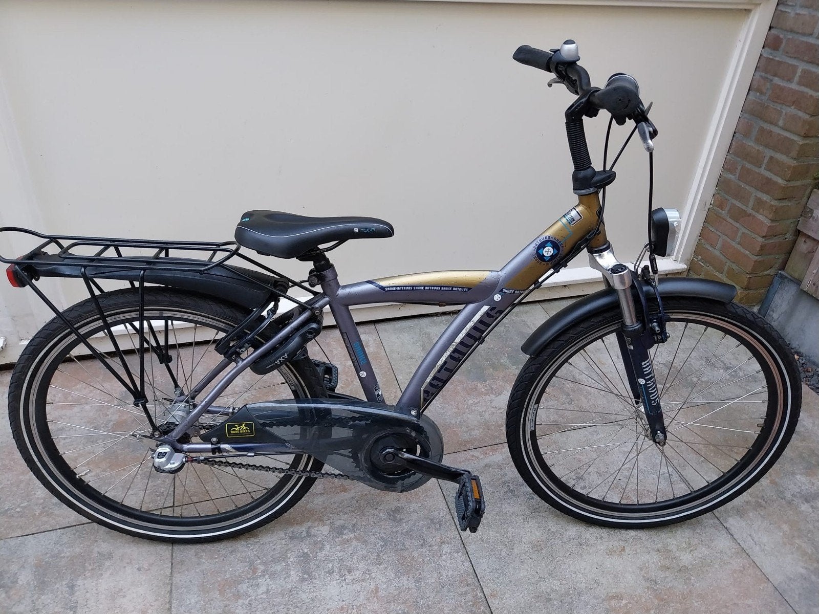 Batavus Snake jongensfietsje 24 inch, Ophalen, 20 inch of meer, Gebruikt, Velgrem
