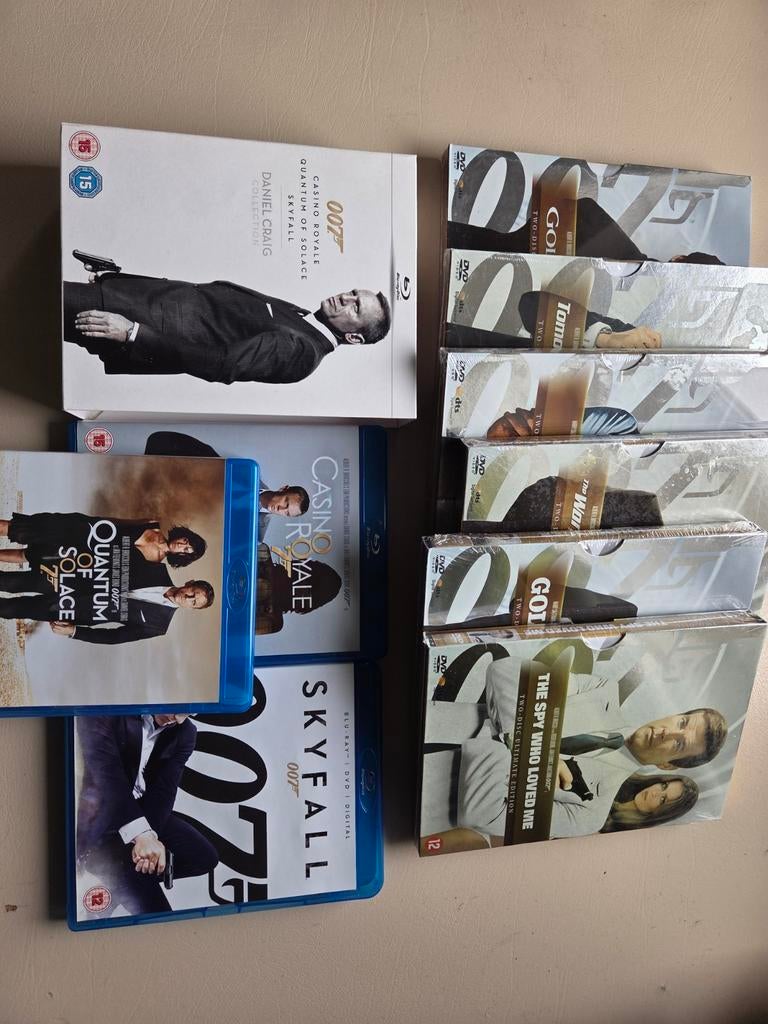 James Bond 007 DVD & Blu-ray Collectie Diverse Films, Gebruikt, Boxset, Actiethriller, Ophalen of Verzenden
