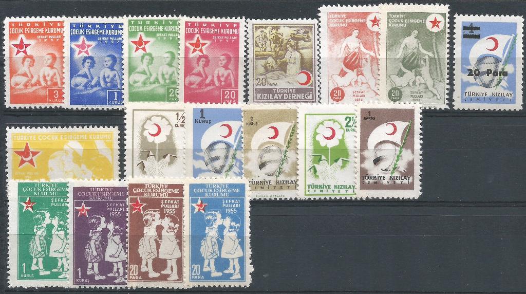 Kavel Turkije postfris, Postzegels en Munten, Verzenden, Overige landen, Postfris