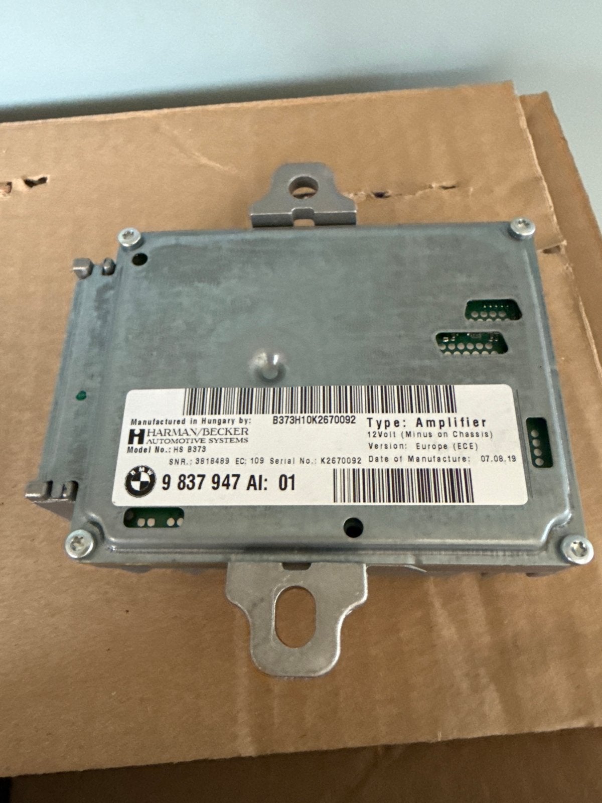 BMW Harman/Becker Versterker 9 837 947 AI, Ophalen of Verzenden, Gebruikt, BMW