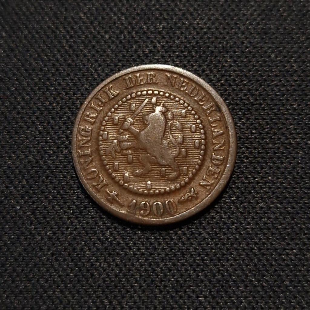 1/2 cent 1900, Postzegels en Munten, Munten | Nederland, Verzenden, Koningin Wilhelmina, Losse munt