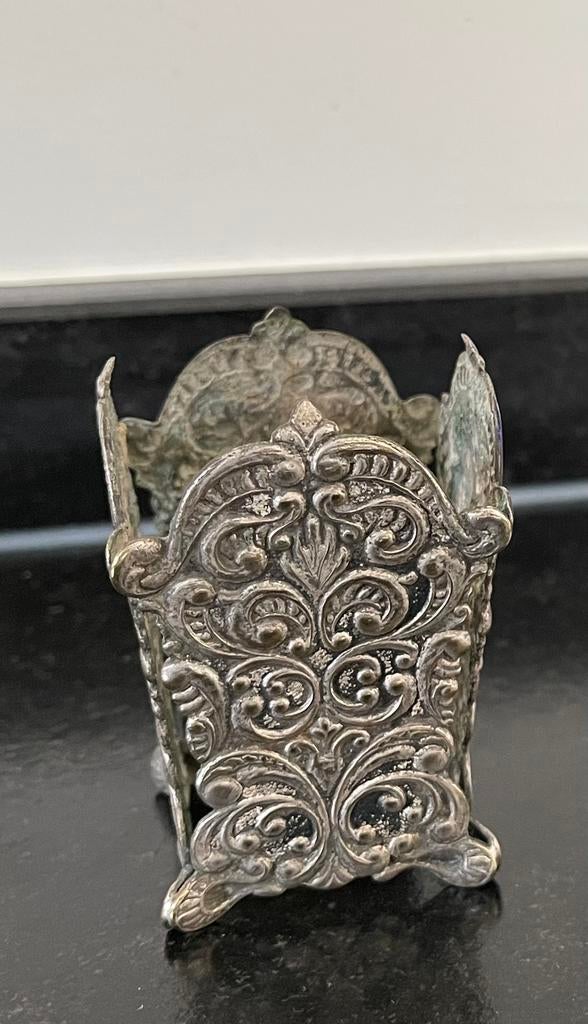 Verzilverde maggi houder, Antiek en Kunst, Ophalen of Verzenden, Zilver